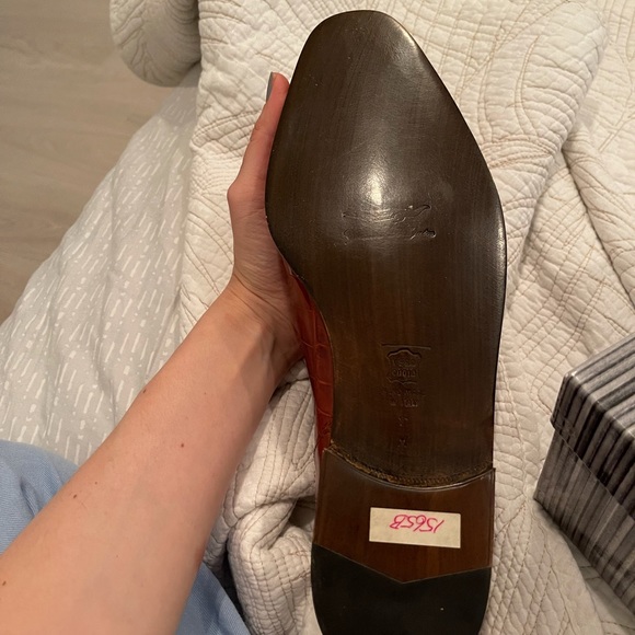 Vintage Romano Martegani Lace Up Alligator Shoes - Picture 9 of 13